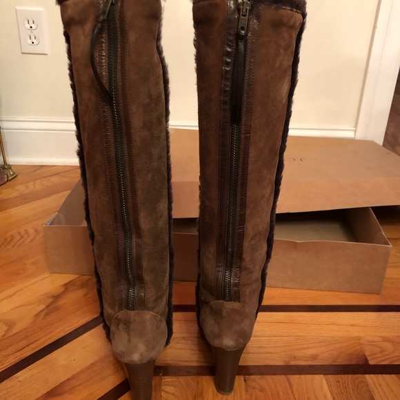 J Crew Charley Shearling Wedge Boots - Picture 6 of 11